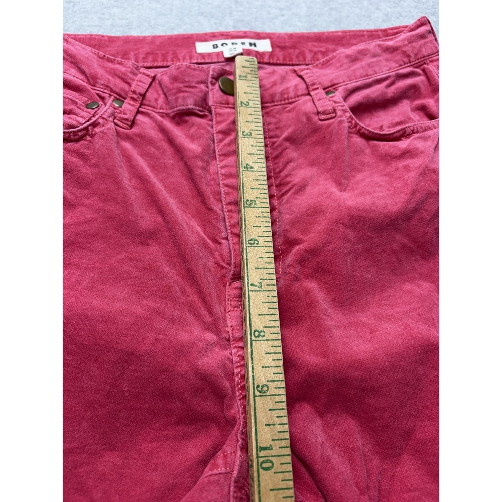 Boden Pants Jeans Womens 6 Regular Red Straight Leg 5-Pocket Stretch Cotton - Picture 4 of 12